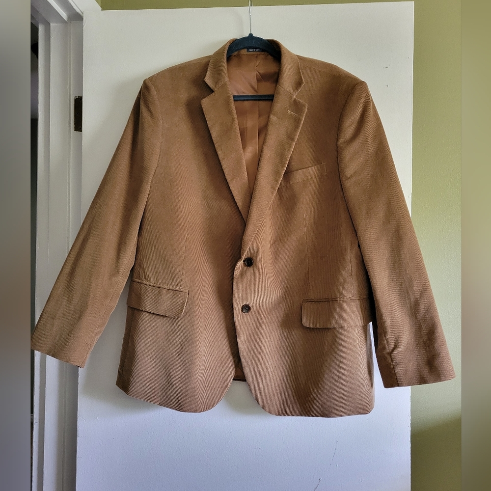 Stafford Classic Fit Corduroy Sport Coat in Brown
